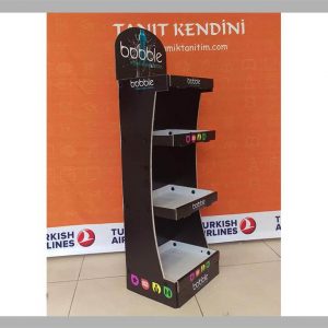 Raflı Karton Stand — Model 03