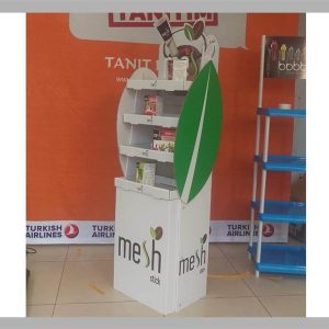 Raflı Karton Stand — Model 08